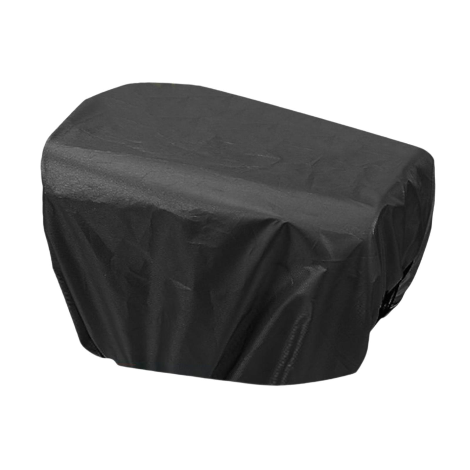 Cycling Commute In Rain - Housse de protection imperméable noire pour
