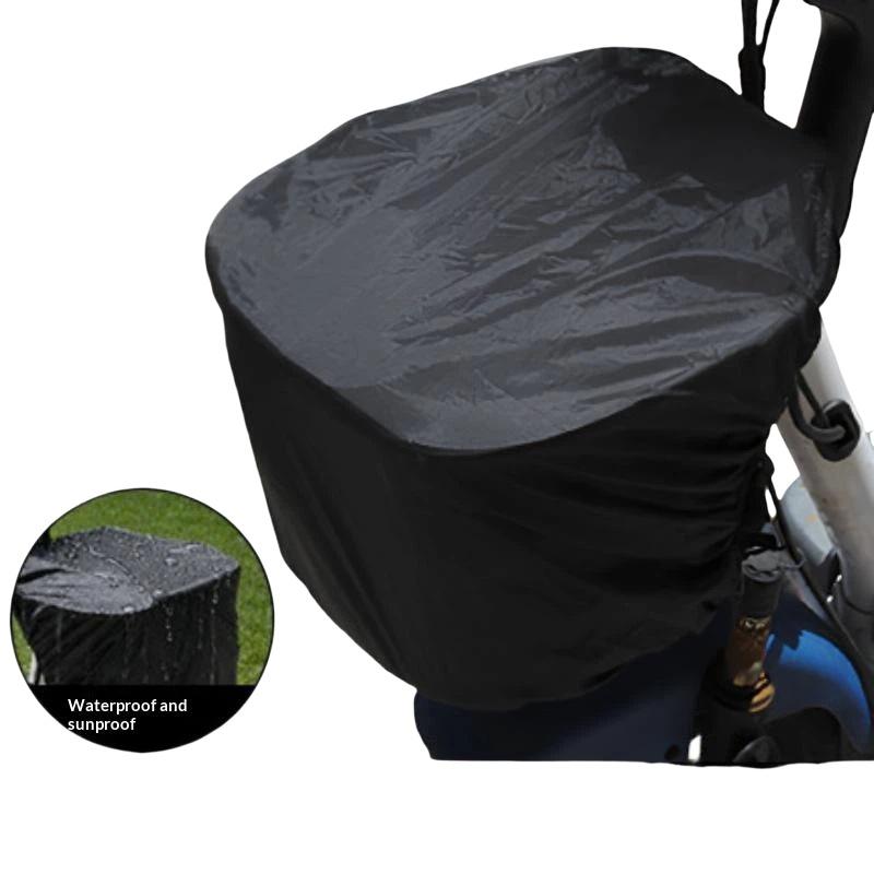 Cycling Commute In Rain - Housse de protection imperméable pour panier
